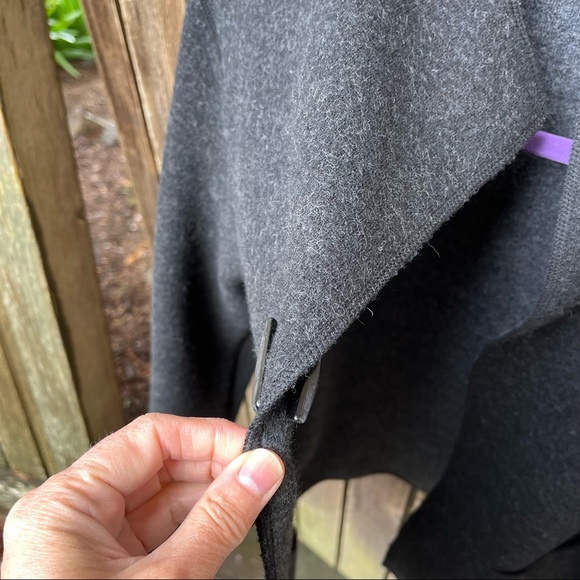 Jillian Jones Wool Blend Reversible Single Button Closure Jacket Sz LP - Picture 6 of 12